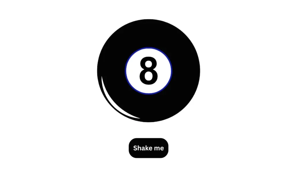 A photo of Magic 8 Ball With Shake me Button